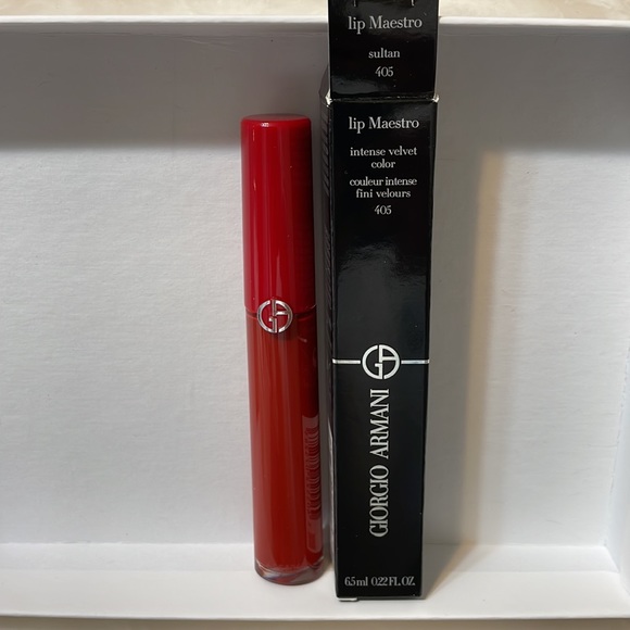 NWT Giorgio Armani lip maestro intense velvet lip color full size, 405 Sultan - Picture 2 of 4